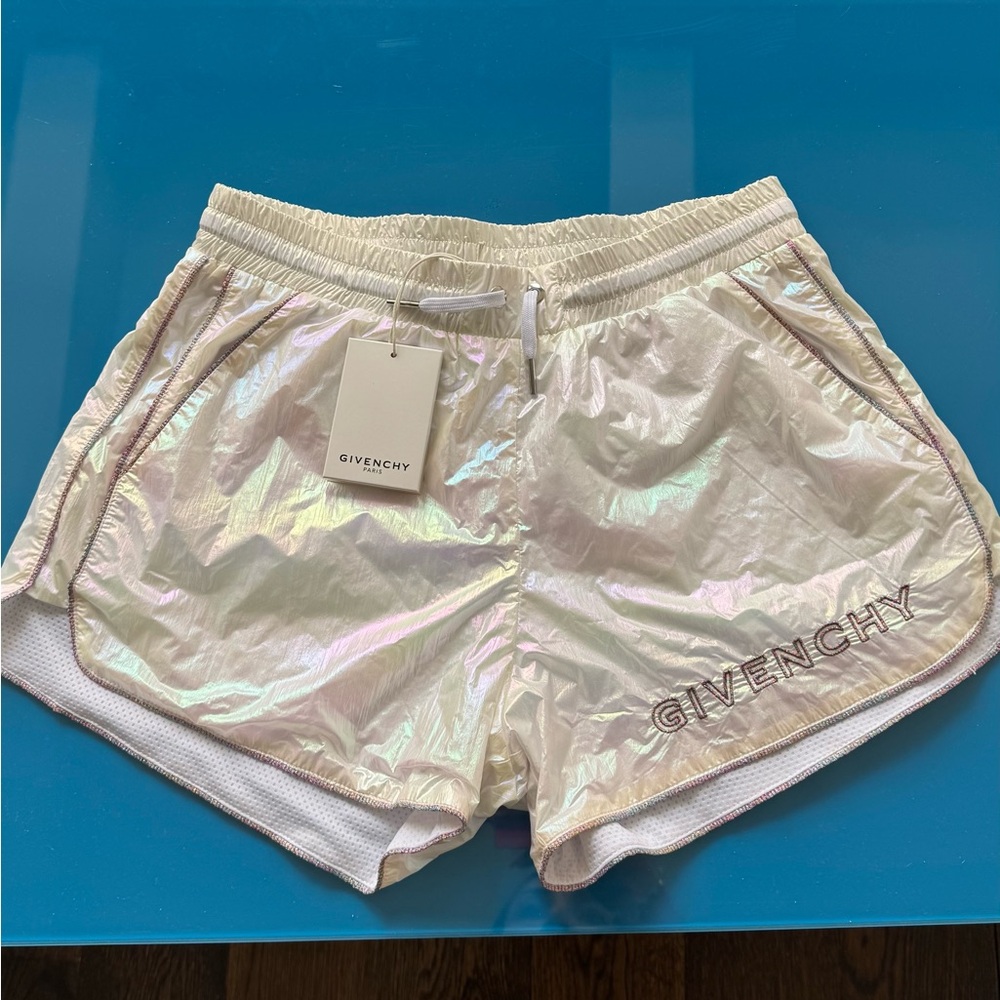 Givenchy Kids Cream Athletic Shorts Lightweight Design